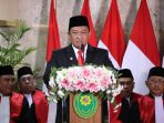 Wakil Gubernur Kalimantan Tengah H. Edy Pratowo menghadiri Sidang Pleno Laporan Tahunan Pengadilan Tinggi Palangka Raya Tahun 2024.