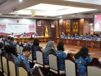 Staf Ahli Gubernur Kalimantan Tengah, Yuas Elko, menghadiri Entry Meeting Pemeriksaan Interim LKPD 2024 yang digelar oleh BPK RI Perwakilan Kalteng di Aula Eka Hapakat, Kantor Gubernur Kalteng, Senin (17/2/2025).