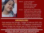 Foto poster informasi orang hilang atas nama Arfa Kharisa Putri, seorang remaja berusia 15 tahun dari Palangka Raya. Poster berisi ciri-ciri fisik, kronologi hilangnya, serta kontak yang dapat dihubungi jika mengetahui keberadaannya.