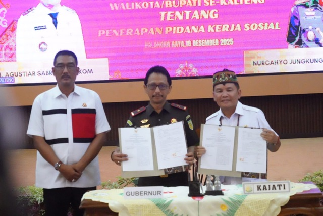 Pemprov Kalteng–Kejati Bangun Kerja Sama Hukum, Pidana Kerja Sosial Diperkuat